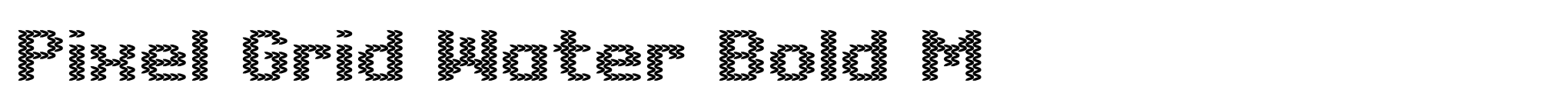 Pixel Grid Water Bold M image